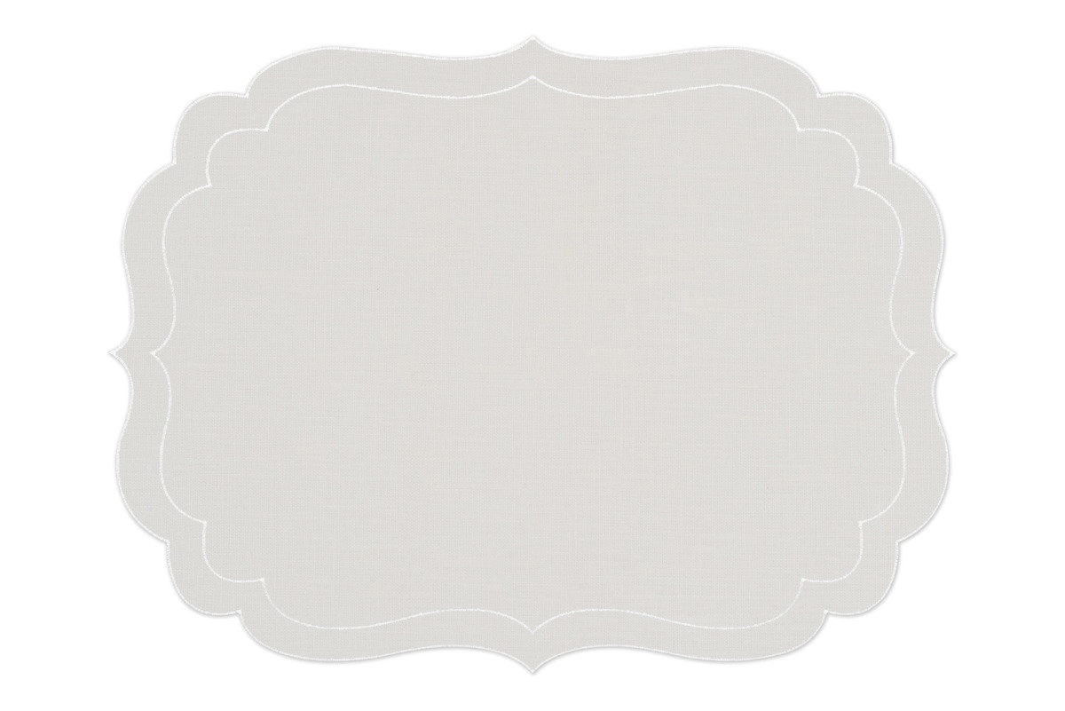 Alexa hampton la gallina matta balthazar placemat ivory 1200 xxx q85