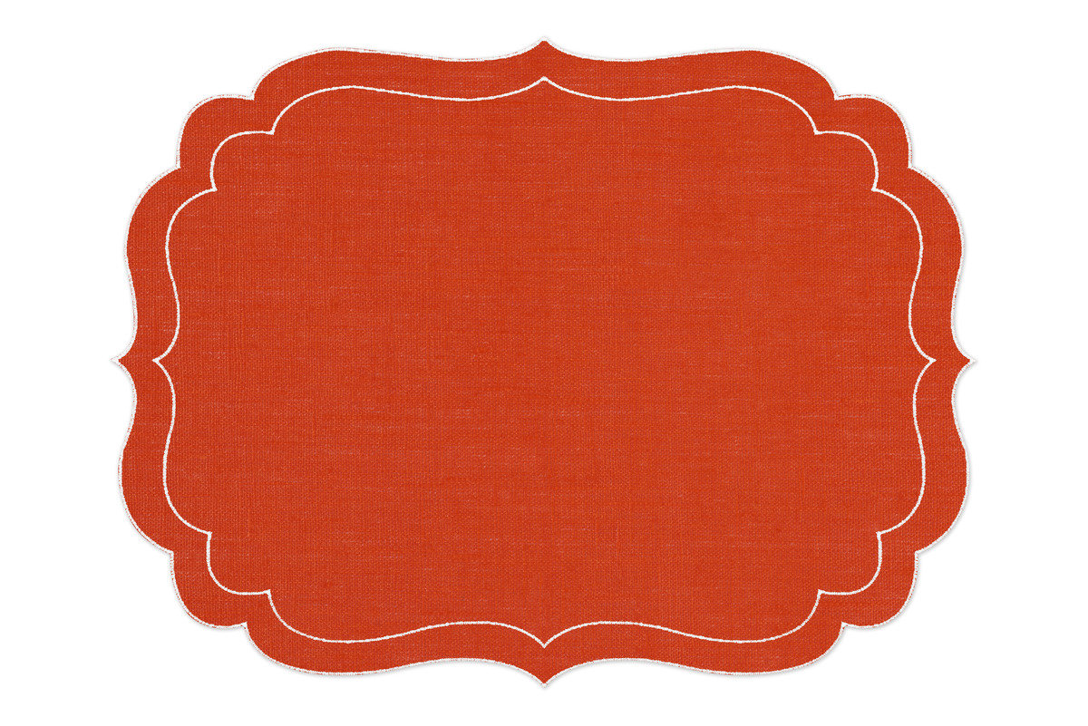 Alexa hampton la gallina matta balthazar placemat orange 1200 xxx q85