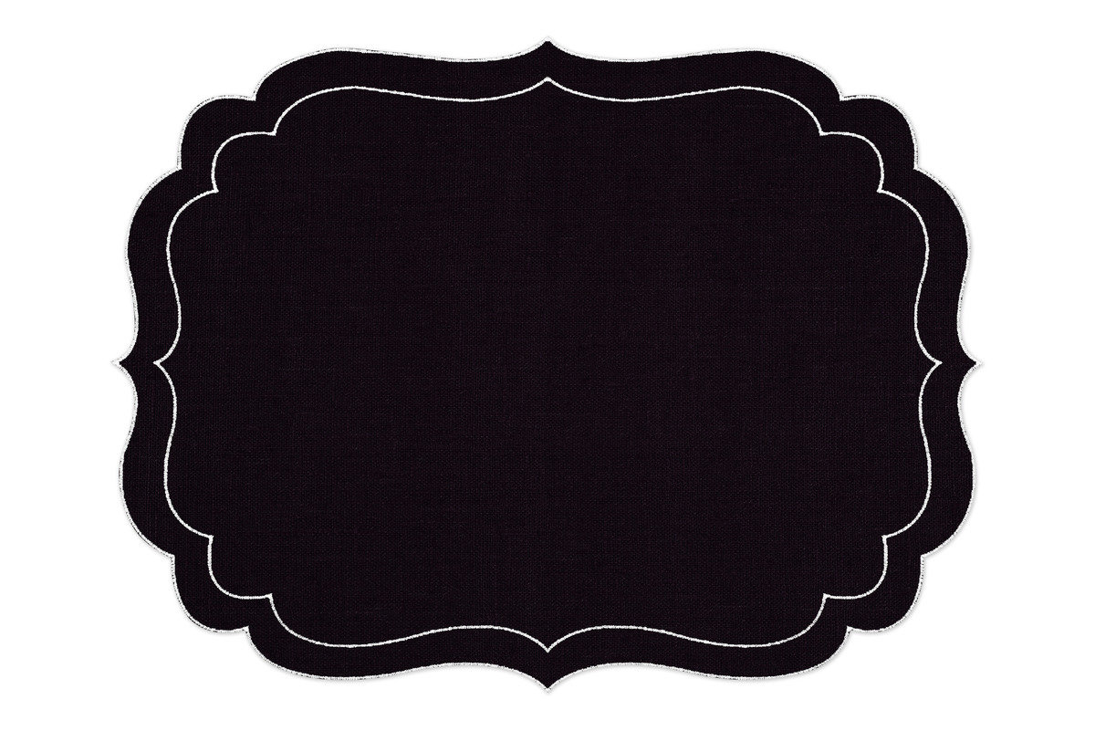 Alexa hampton la gallina matta balthazar placemat aubergine 1200 xxx q85