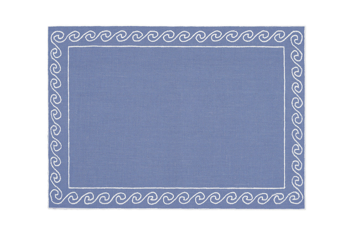 Alexa hampton la gallina matta kent placemat periwinkle 1200 xxx q85