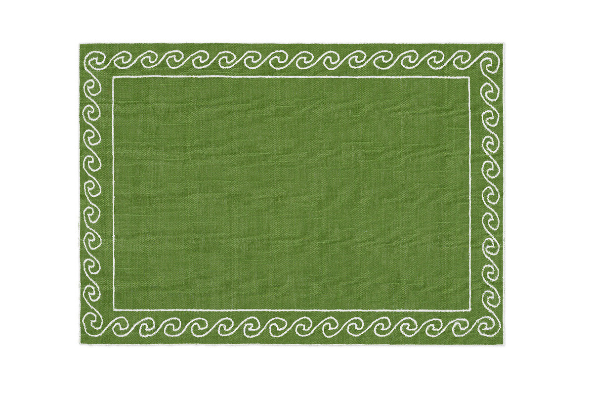 Alexa hampton la gallina matta kent placemat green 1200 xxx q85