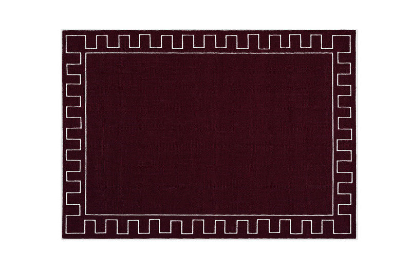 Alexa hampton la gallina matta athena placemat scarlet 800 xxx q85